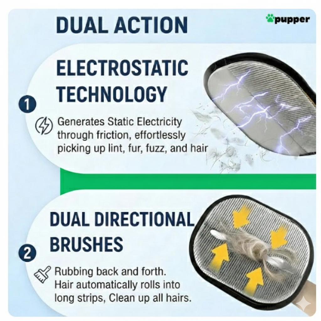 Gentle Pet Hair Removal Gloves for Daily Grooming